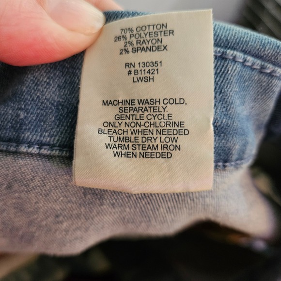 Blair Denim Vest Homemade Embroidery Sleeveless Jean Jacket Size M - Picture 5 of 7